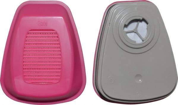 3M - Olive and Magenta P100 Cartridge and Filter Combination - Series 6000, Protects Against Formaldehyde, Organic Vapor - Eagle Tool & Supply