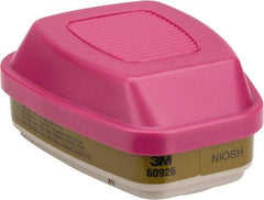 3M - Olive and Magenta P100 Cartridge and Filter Combination - Series 6000, Protects Against Multi Gas - Eagle Tool & Supply