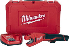 Milwaukee Tool - 3/8" to 1" Pipe Capacity, Tube Cutter - Cuts Copper, 14" OAL, 12 Volt - Eagle Tool & Supply