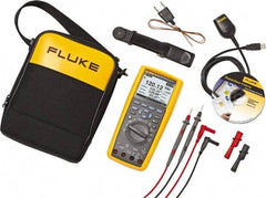 Fluke - 16 Piece, Electrical Test Equipment Combination Kit - 1,000 Volt Max, 10 Max Amp - Eagle Tool & Supply