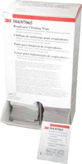 3M - Facepiece Alcohol-Free Wipes - 10" Long x 8" Wide - Eagle Tool & Supply