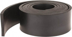 Made in USA - 1/4" Thick x 2" Wide x 60" Long, Neoprene Rubber Strip - Stock Length, 70 Shore A Durometer, 1,000 to 1,200 psi Tensile Strength, -40 to 212°F, Black - Eagle Tool & Supply