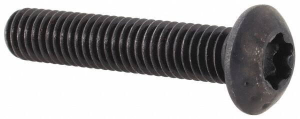 Camcar - #10-32 UNF Torx Plus Drive, Button Screw - Alloy Steel, Black Oxide Finish, Fully Threaded, 1" Length Under Head - Eagle Tool & Supply
