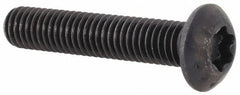 Camcar - #10-32 UNF Torx Plus Drive, Button Screw - Alloy Steel, Black Oxide Finish, Fully Threaded, 1" Length Under Head - Eagle Tool & Supply