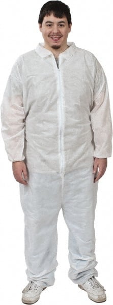 PRO-SAFE - Pack of (25), Size 3XL SMS Chemical Resistant Coveralls - Eagle Tool & Supply