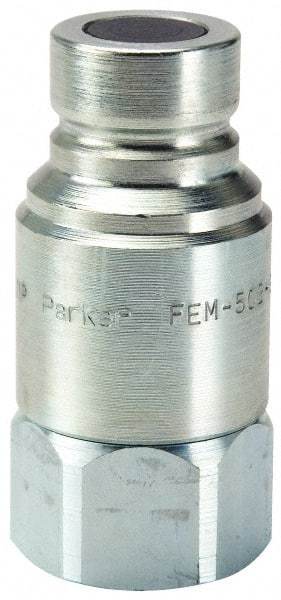 Parker - 3/4-16 SAE Steel Hydraulic Hose Female Straight Thread Nipple - 3,625 psi - Eagle Tool & Supply