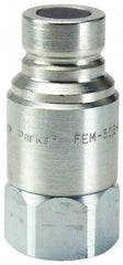Parker - 3/4-16 SAE Steel Hydraulic Hose Female Straight Thread Nipple - 3,625 psi - Eagle Tool & Supply