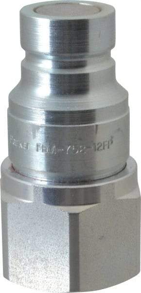 Parker - 3/4 - 14 NPSF Steel Hydraulic Hose Female Pipe Thread Nipple - 3,625 psi - Eagle Tool & Supply