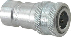 Parker - 1/8 NPTF Steel Hydraulic Hose Female Pipe Thread Coupler - 5,000 psi - Eagle Tool & Supply