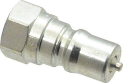 Parker - 1/8 NPTF Steel Hydraulic Hose Female Pipe Thread Nipple - 5,000 psi - Eagle Tool & Supply