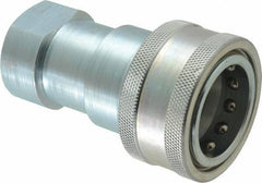 Parker - 1 NPTF Steel Hydraulic Hose Female Pipe Thread Coupler - 2,000 psi - Eagle Tool & Supply
