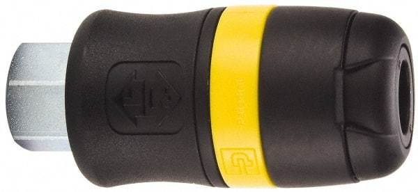 Parker - 3/4 Female NPTF Industrial Pneumatic Hose Coupler - Polyamide, 1/2" Body Diam - Eagle Tool & Supply