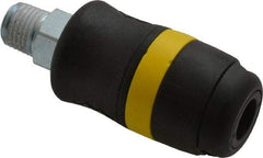 Parker - 1/4 Male NPTF Industrial Pneumatic Hose Coupler - Polyamide, 1/4" Body Diam - Eagle Tool & Supply