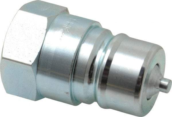 Parker - 3/4 NPTF Steel Hydraulic Hose Female Pipe Thread Nipple - 4,000 psi - Eagle Tool & Supply