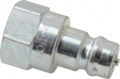 Parker - 1/4 NPTF Steel Hydraulic Hose Female Pipe Thread Nipple - 5,000 psi - Eagle Tool & Supply