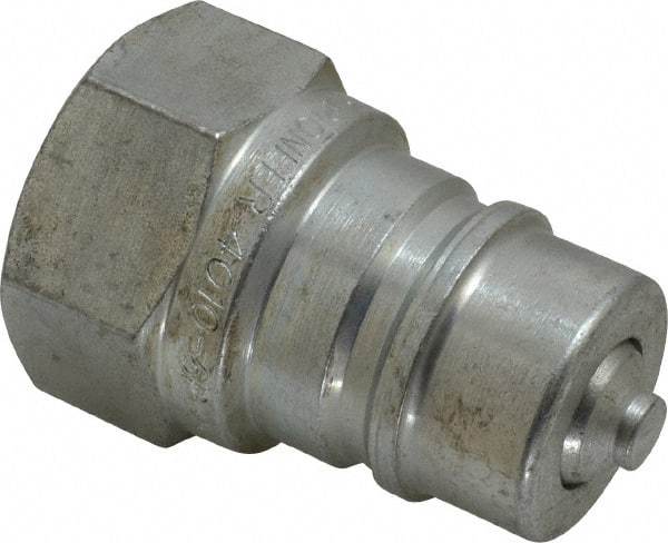 Parker - 1 NPTF Steel Hydraulic Hose Female Pipe Thread Nipple - 2,000 psi - Eagle Tool & Supply