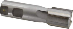 Made in USA - 1-1/8", 1-1/4" LOC, 1" Shank Diam, 4-1/4" OAL, 4 Flute, Carbide-Tipped Square End Mill - Single End, Uncoated, Straight Flute, Right Hand Cut - Eagle Tool & Supply