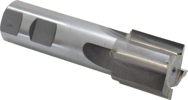 Made in USA - 1-1/4", 1-1/4" LOC, 1" Shank Diam, 4-1/4" OAL, 4 Flute, Carbide-Tipped Square End Mill - Single End, Uncoated, Straight Flute, Right Hand Cut - Eagle Tool & Supply