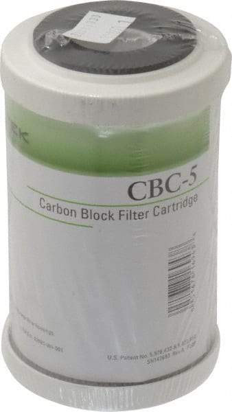 Pentair - 2-7/8" OD, 0.5µ, Carbon Briquette Giardia & Cryptosporidium Reduction Cartridge Filter - 4-7/8" Long, Reduces Tastes, Odors & Sediments - Eagle Tool & Supply