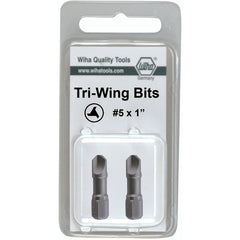 Tri-Wing Insert Bit #0 × 25mm (2 Bit Pack) - Eagle Tool & Supply
