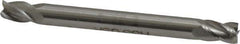 Made in USA - 3/16", 9/32" LOC, 3/16" Shank Diam, 2" OAL, 4 Flute, High Speed Steel Square End Mill - Double End, Uncoated - Eagle Tool & Supply
