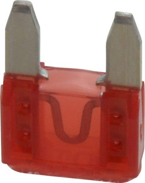 Cooper Bussmann - 10 Amp, 32 VDC, Bussmann ATM-10, Fast Acting Automotive Fuse - 0.43" Long, Red, Littlefuse MIN010, Ferraz Shawmut AF2-10 - Eagle Tool & Supply