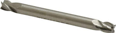 Made in USA - 3/16", 9/32" LOC, 3/16" Shank Diam, 2" OAL, 4 Flute, Cobalt Square End Mill - Double End, Uncoated - Eagle Tool & Supply