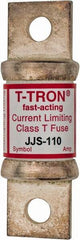 Cooper Bussmann - 600 VAC, 110 Amp, Fast-Acting General Purpose Fuse - Bolt-on Mount, 3-1/4" OAL, 200 at AC (RMS) kA Rating, 7/8" Diam - Eagle Tool & Supply