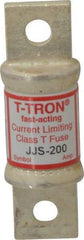 Cooper Bussmann - 600 VAC, 200 Amp, Fast-Acting General Purpose Fuse - Bolt-on Mount, 3-1/4" OAL, 200 at AC (RMS) kA Rating, 7/8" Diam - Eagle Tool & Supply