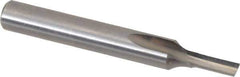 Onsrud - 1/8" Diam, 1/4" Shank Diam, 5/16" Length of Cut, 1 Flute Single Edge Straight Router Bit - 2" Overall Length, Right Hand Cut, Solid Carbide - Eagle Tool & Supply