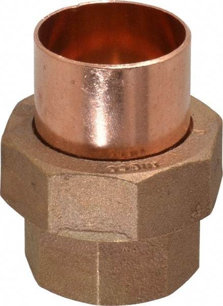NIBCO - 1-1/2" Cast Copper Pipe Union - C x C, Pressure Fitting - Eagle Tool & Supply
