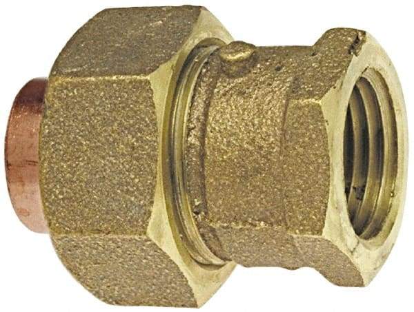 NIBCO - 1-1/4" Cast Copper Pipe Union - C x F, Pressure Fitting - Eagle Tool & Supply