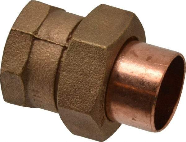 NIBCO - 1" Cast Copper Pipe Union - C x F, Pressure Fitting - Eagle Tool & Supply