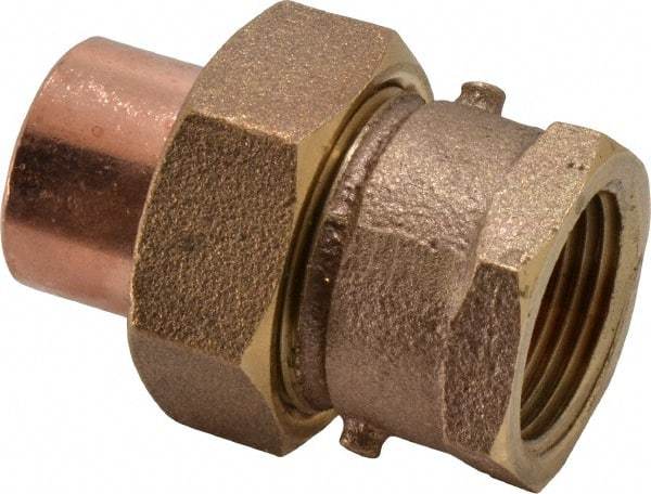 NIBCO - 3/4" Cast Copper Pipe Union - C x F, Pressure Fitting - Eagle Tool & Supply