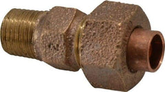 NIBCO - 1/4" Cast Copper Pipe Union - C X M, Pressure Fitting - Eagle Tool & Supply