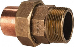 NIBCO - 1-1/2" Cast Copper Pipe Union - C X M, Pressure Fitting - Eagle Tool & Supply