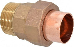 NIBCO - 1-1/4" Cast Copper Pipe Union - C X M, Pressure Fitting - Eagle Tool & Supply
