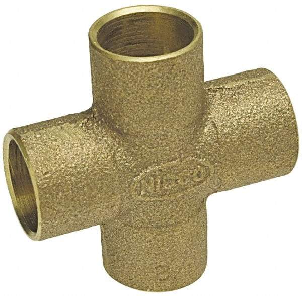 NIBCO - 1-1/4" Cast Copper Pipe Cross - C x C x C x C, Pressure Fitting - Eagle Tool & Supply