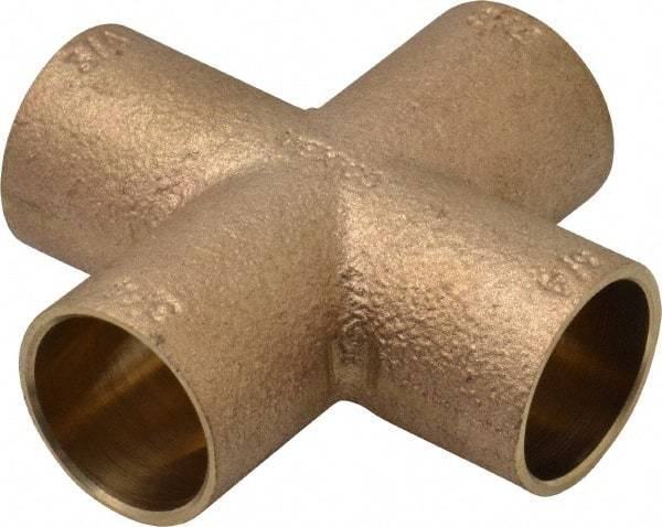 NIBCO - 3/4" Cast Copper Pipe Cross - C x C x C x C, Pressure Fitting - Eagle Tool & Supply