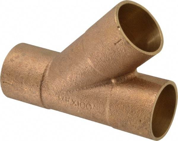 NIBCO - 1" Cast Copper Pipe 45° Wye - C x C x C, Pressure Fitting - Eagle Tool & Supply