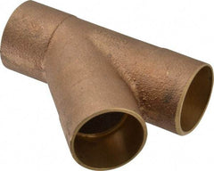 NIBCO - 1-1/4" Cast Copper Pipe 45° Wye - C x C x C, Pressure Fitting - Eagle Tool & Supply
