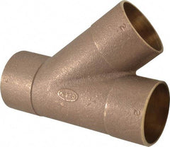 NIBCO - 2" Cast Copper Pipe 45° Wye - C x C x C, Pressure Fitting - Eagle Tool & Supply