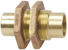 NIBCO - 1-1/2" Cast Copper Pipe Bulkhead - C x C, Pressure Fitting - Eagle Tool & Supply