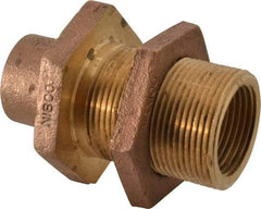 NIBCO - 1" Cast Copper Pipe Bulkhead - C x F, Pressure Fitting - Eagle Tool & Supply
