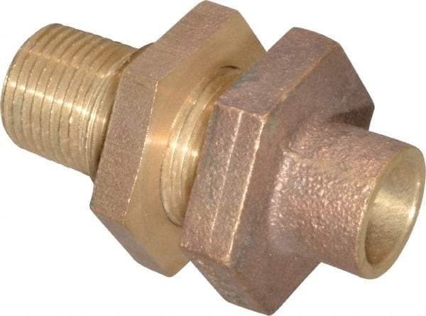 NIBCO - 1/2" Cast Copper Pipe Bulkhead - C X M, Pressure Fitting - Eagle Tool & Supply
