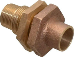 NIBCO - 3/4" Cast Copper Pipe Bulkhead - C X M, Pressure Fitting - Eagle Tool & Supply