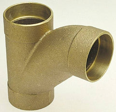 NIBCO - 2 x 2 x 1-1/2", Cast Copper Drain, Waste & Vent Pipe Long Turn T Y - C x C x C - Eagle Tool & Supply