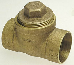 NIBCO - 2", Cast Copper Drain, Waste & Vent Pipe Test Tee - C x C x CO with Plugs - Eagle Tool & Supply