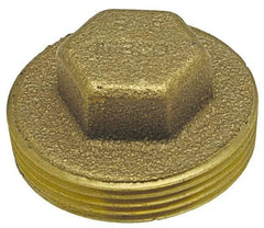 NIBCO - 1-1/2", Cast Copper Drain, Waste & Vent Pipe Plug - M - Eagle Tool & Supply