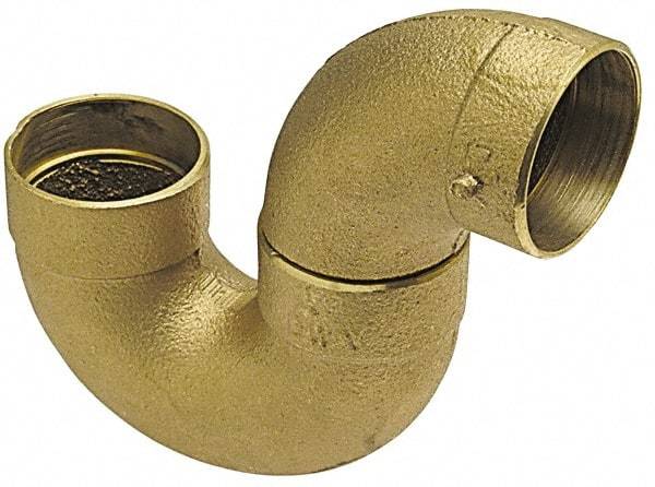NIBCO - 1-1/4", Cast Copper Drain, Waste & Vent Pipe P Trap - C - Eagle Tool & Supply